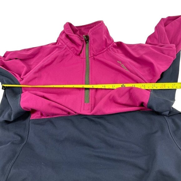 Brooks Drilayer Technology pullover stretch Color Block 1/4 Zip Size Medium - Picture 12 of 14